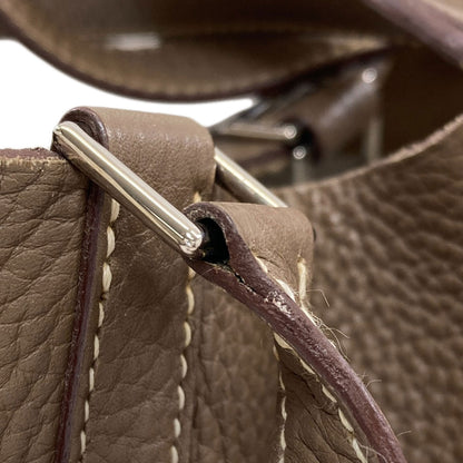 HERMES Picotin Lock MM Etoupe SilverHardware Handbag Taurillon Clemence Ladies [Used]