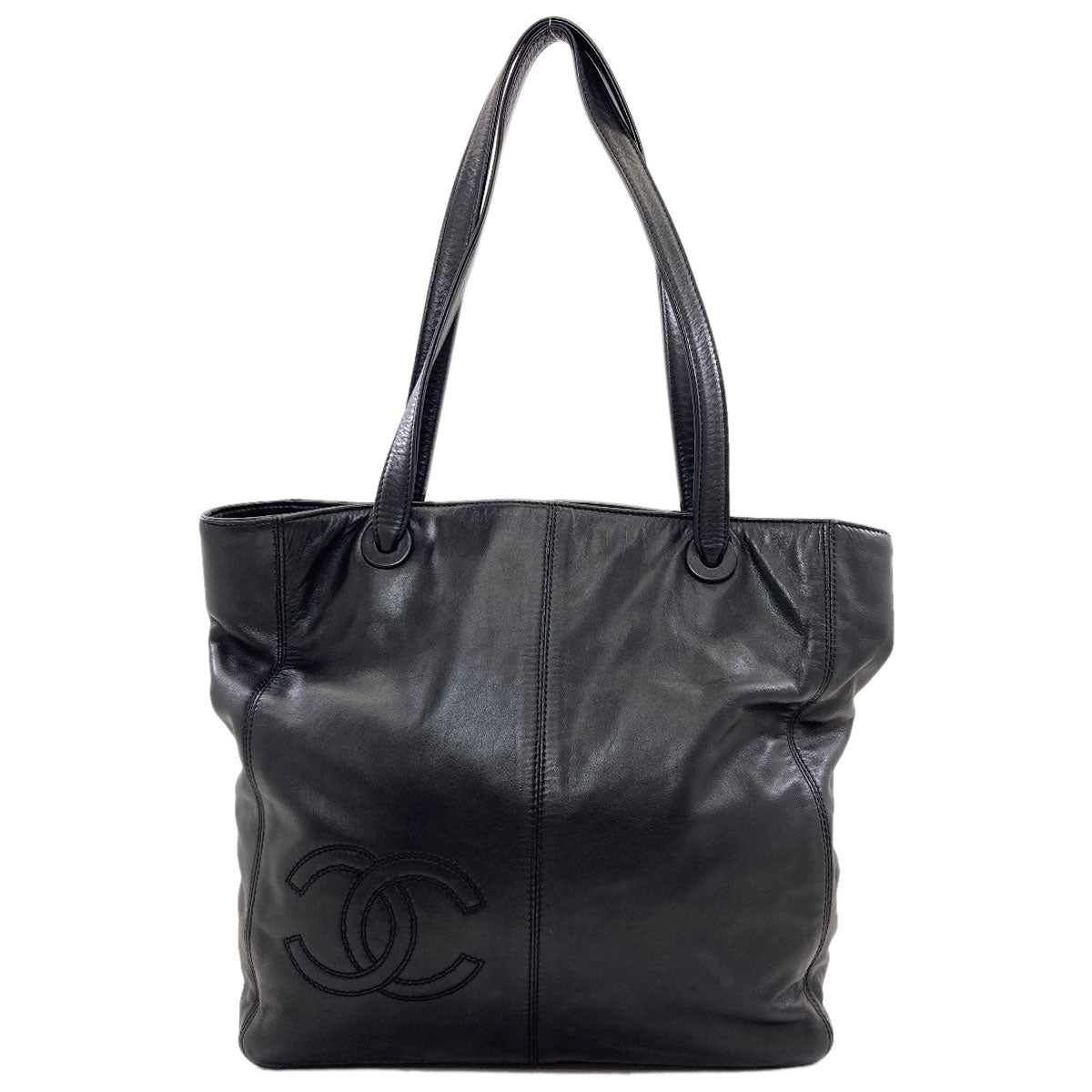 CHANEL COCO Mark Tote Bag Lambskin Ladies [Used]