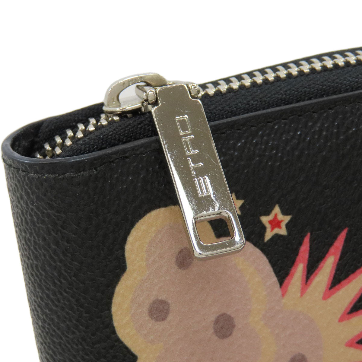 ETRO logo Long wallet (with coin pocket) Leather Ladies [Used]