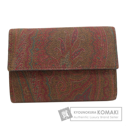 ETRO Paisley pattern Bifold Wallet with Coin Pocket PVC Ladies [Used]