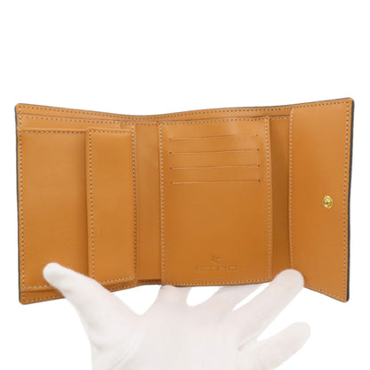 ETRO Paisley pattern Bifold Wallet with Coin Pocket PVC Ladies [Used]