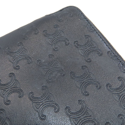 CELINE Triomphe coin purse Leather Ladies [Used]