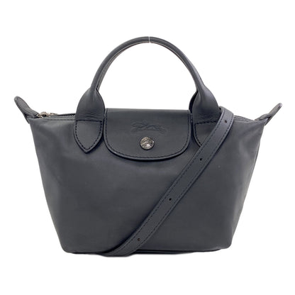 Longchamp Le Pliage 2WAY Handbag Leather Ladies [Used]