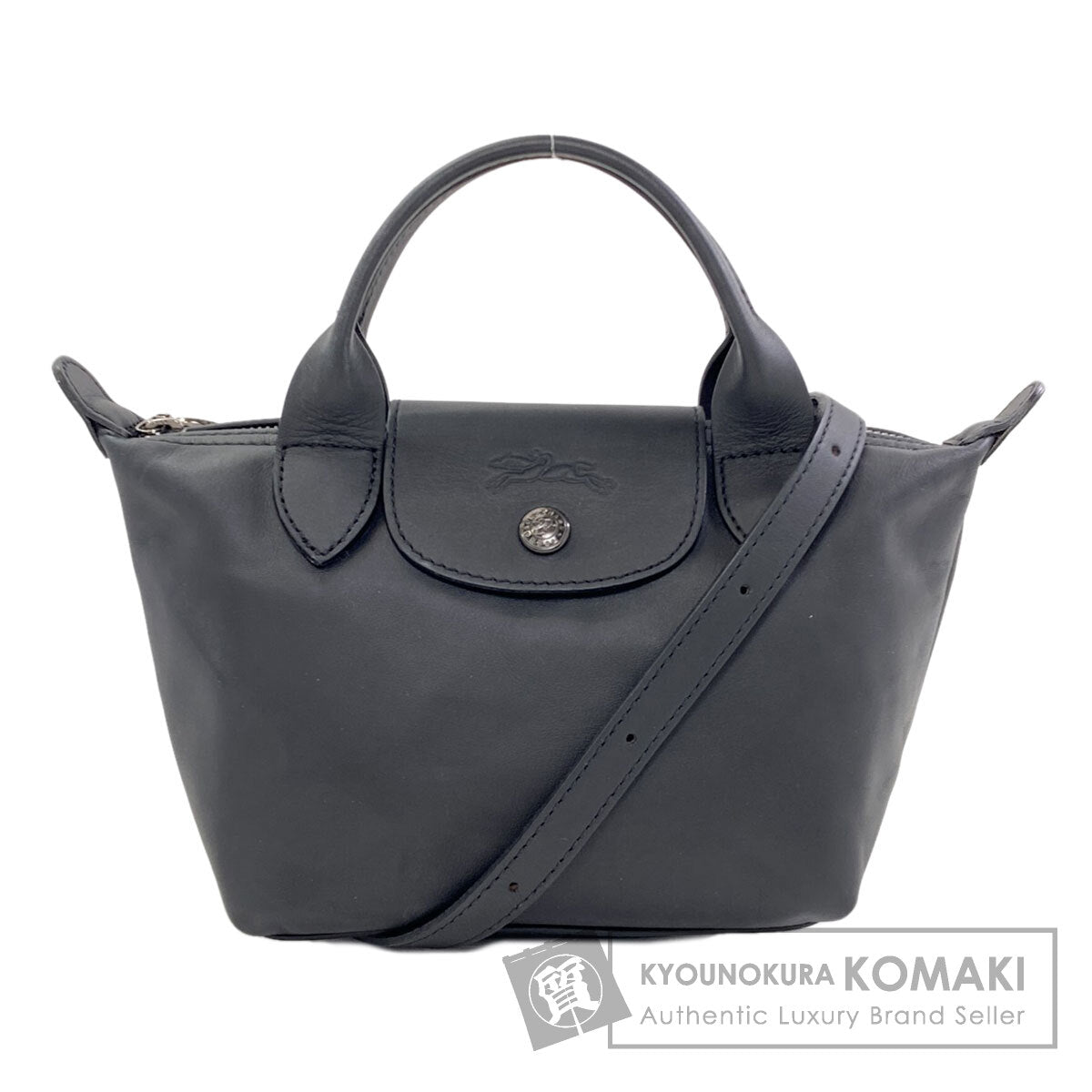 Longchamp Le Pliage 2WAY Handbag Leather Ladies [Used]