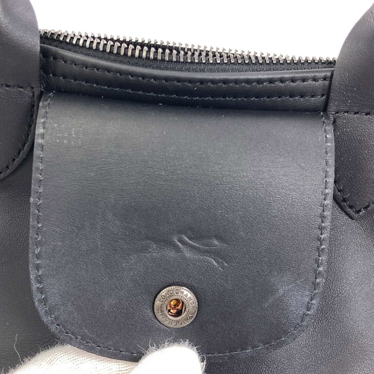 Longchamp Le Pliage 2WAY Handbag Leather Ladies [Used]