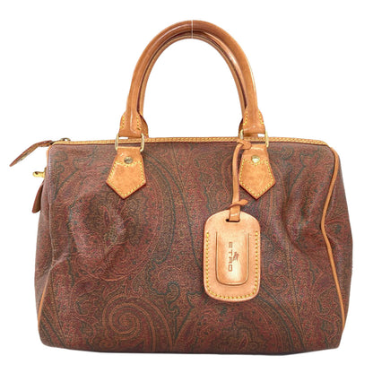 ETRO Paisley pattern Boston bag PVC Ladies [Used]