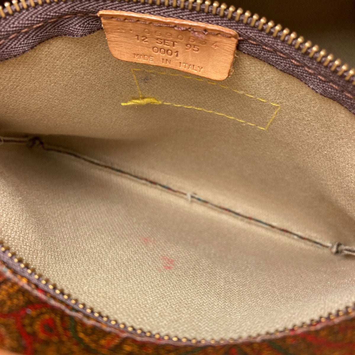 ETRO Paisley pattern Boston bag PVC Ladies [Used]