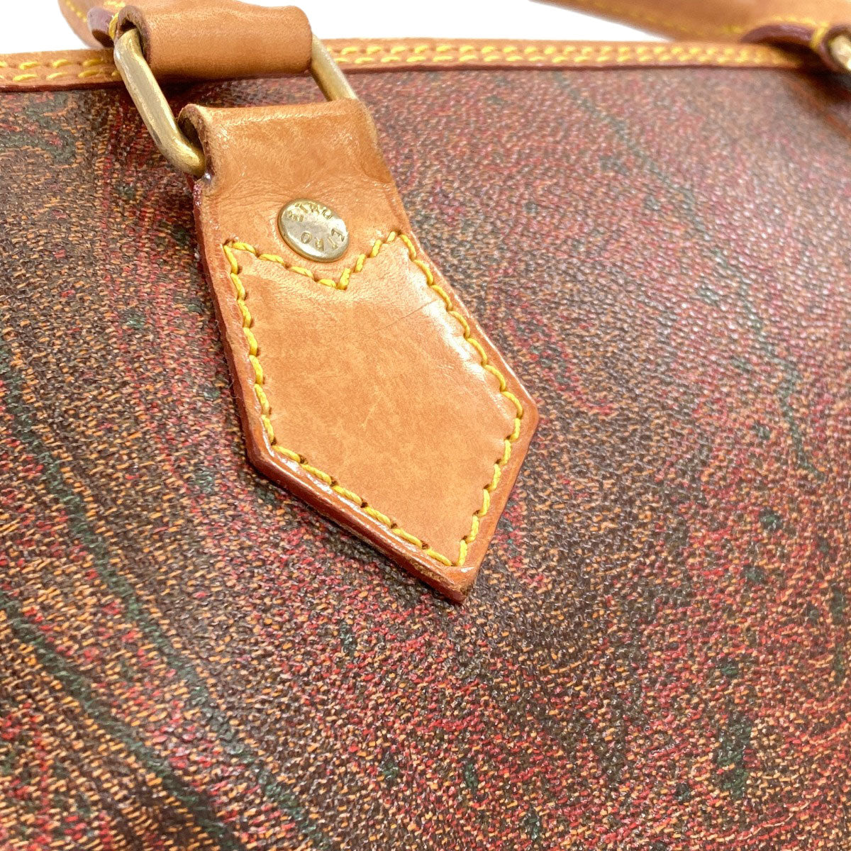 ETRO Paisley pattern Boston bag PVC Ladies [Used]