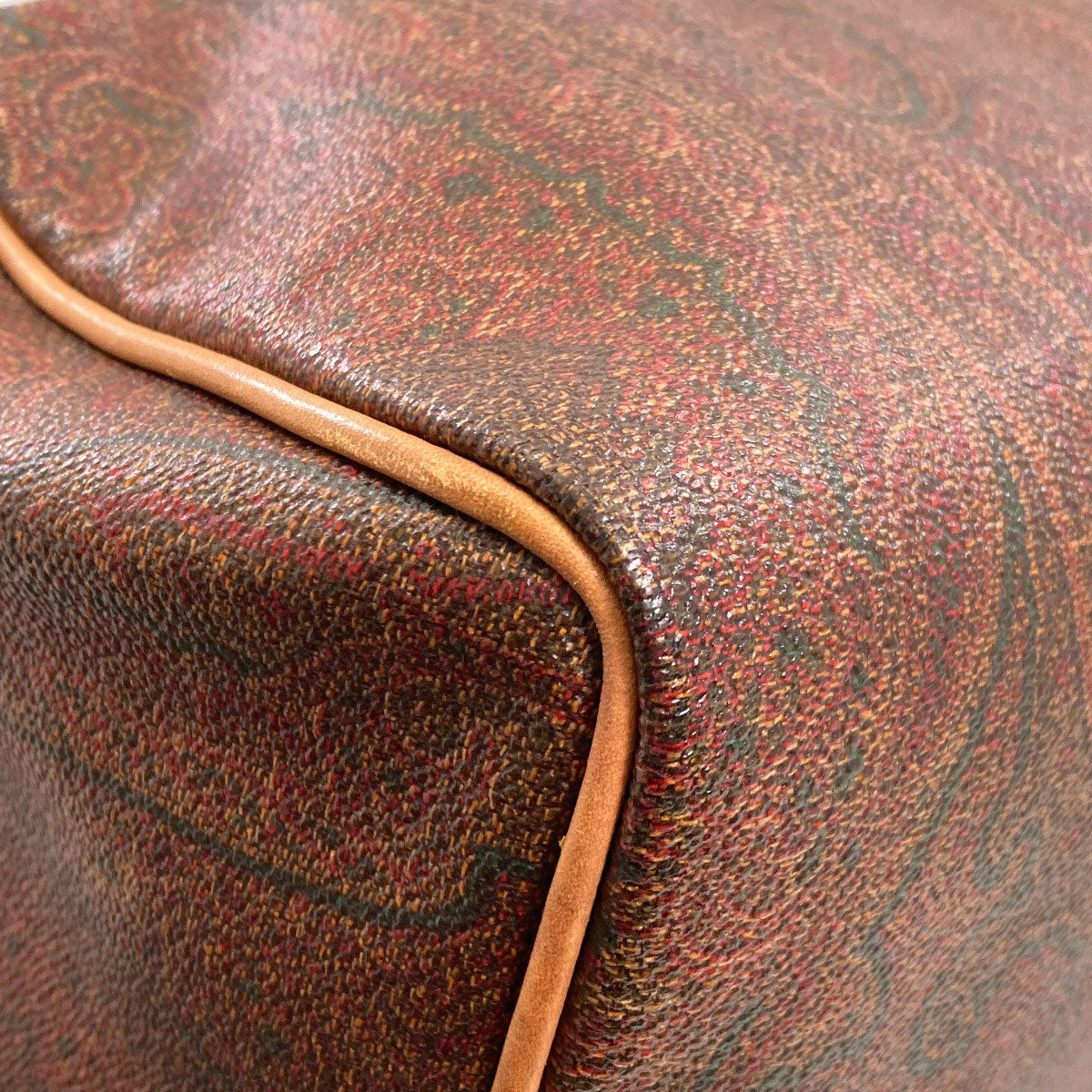 ETRO Paisley pattern Boston bag PVC Ladies [Used]