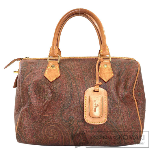 ETRO Paisley pattern Boston bag PVC Ladies [Used]