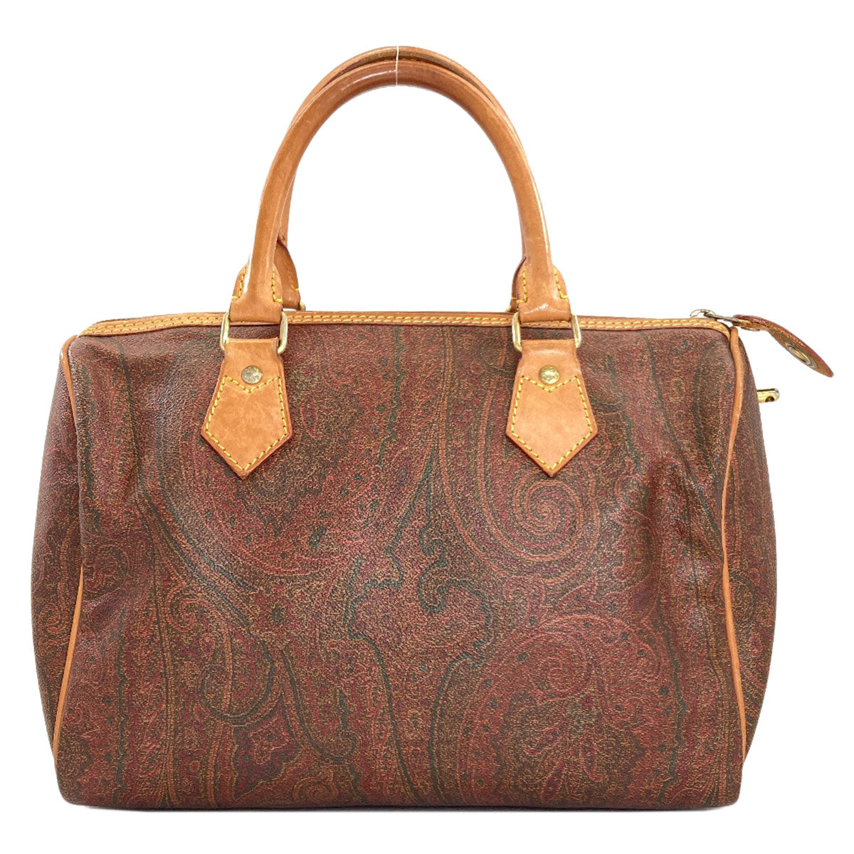 ETRO Paisley pattern Boston bag PVC Ladies [Used]