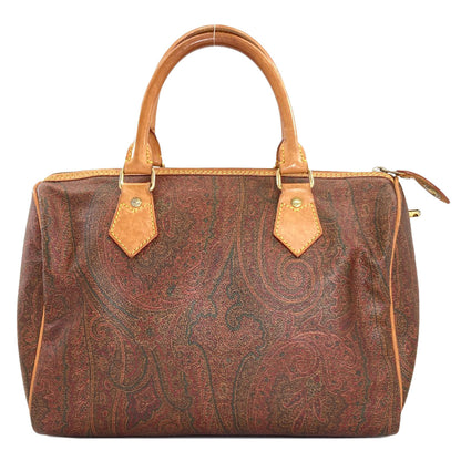 ETRO Paisley pattern Boston bag PVC Ladies [Used]