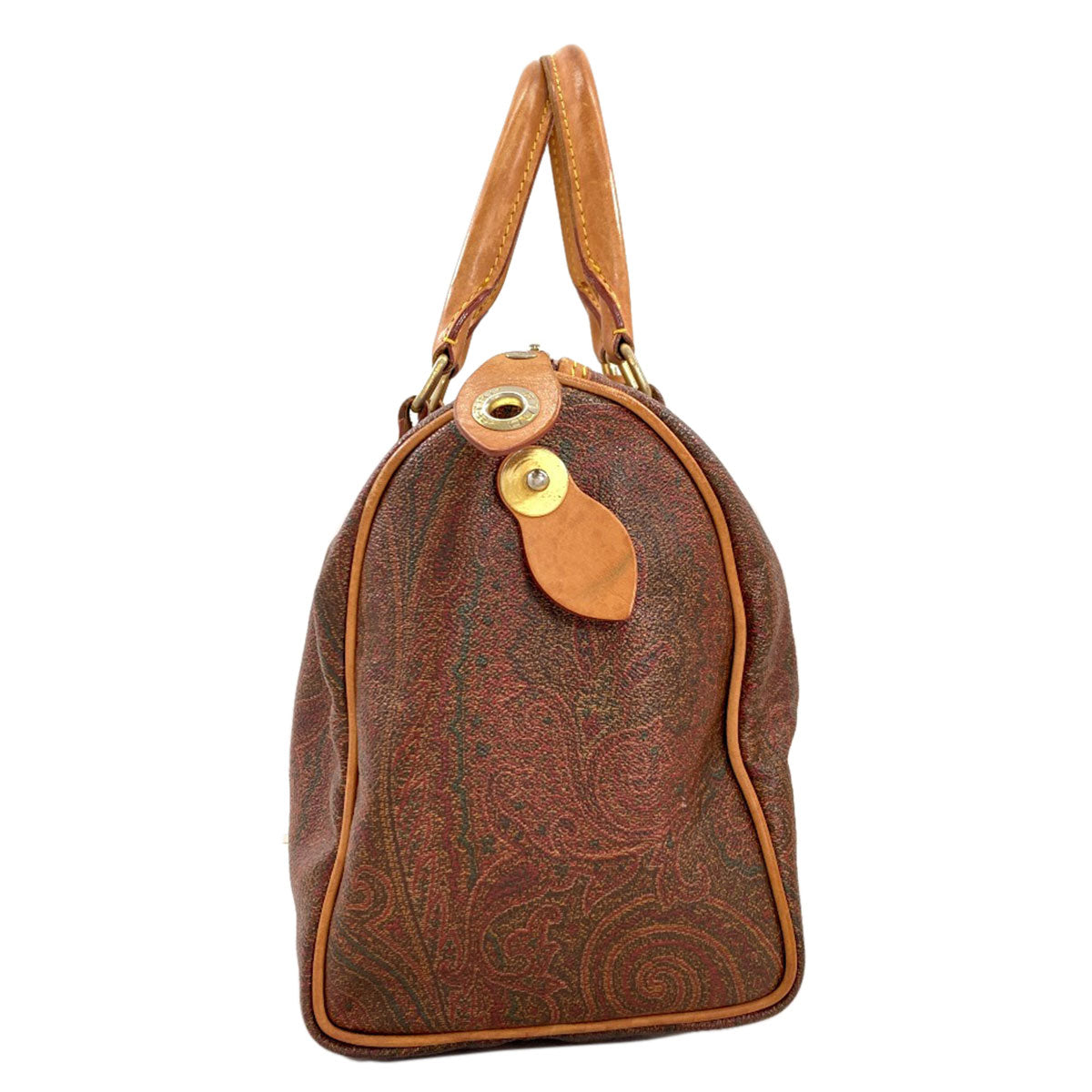 ETRO Paisley pattern Boston bag PVC Ladies [Used]