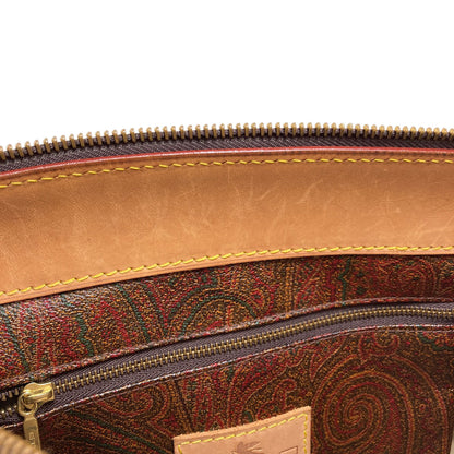 ETRO Paisley pattern Boston bag PVC Ladies [Used]