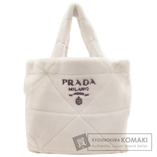 PRADA Quilted shearling Tote Bag Mouton Ladies [Used]