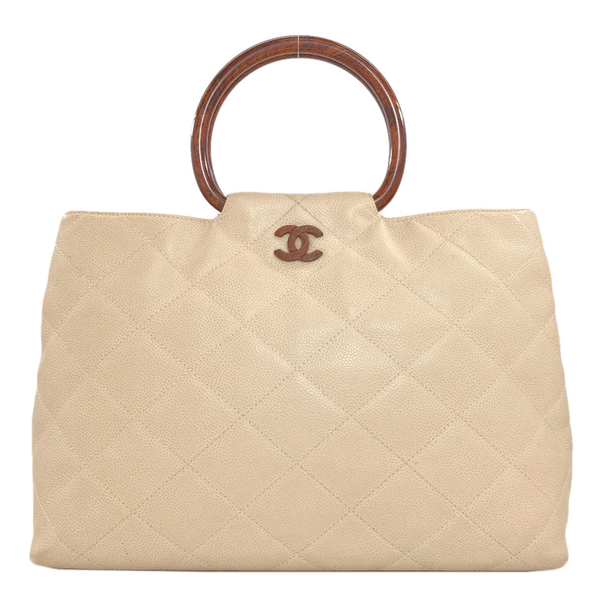 CHANEL Matelasse COCO Mark GoldHardware Handbag Grained Calfskin Skin Ladies [Used]