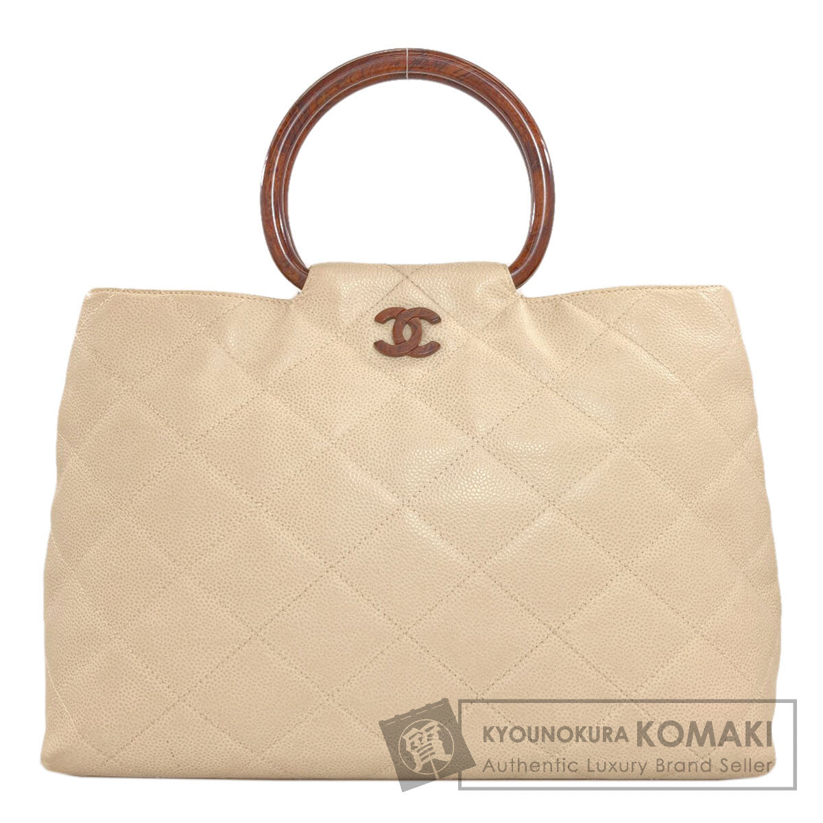 CHANEL Matelasse COCO Mark GoldHardware Handbag Grained Calfskin Skin Ladies [Used]