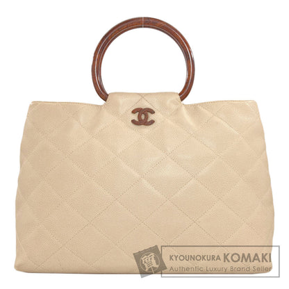 CHANEL Matelasse COCO Mark GoldHardware Handbag Grained Calfskin Skin Ladies [Used]