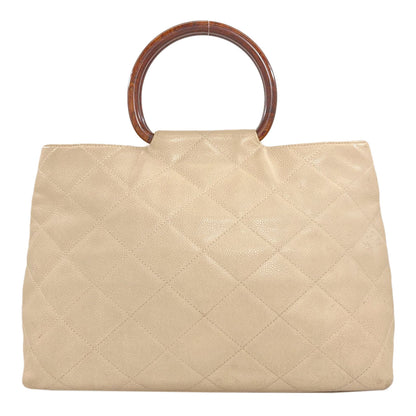 CHANEL Matelasse COCO Mark GoldHardware Handbag Grained Calfskin Skin Ladies [Used]