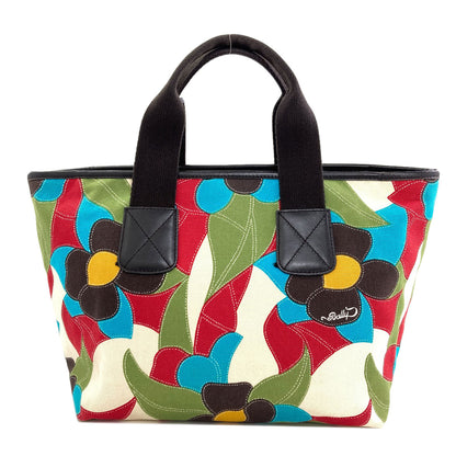 BALLY Flower pattern Handbag Canvas Ladies [Used]