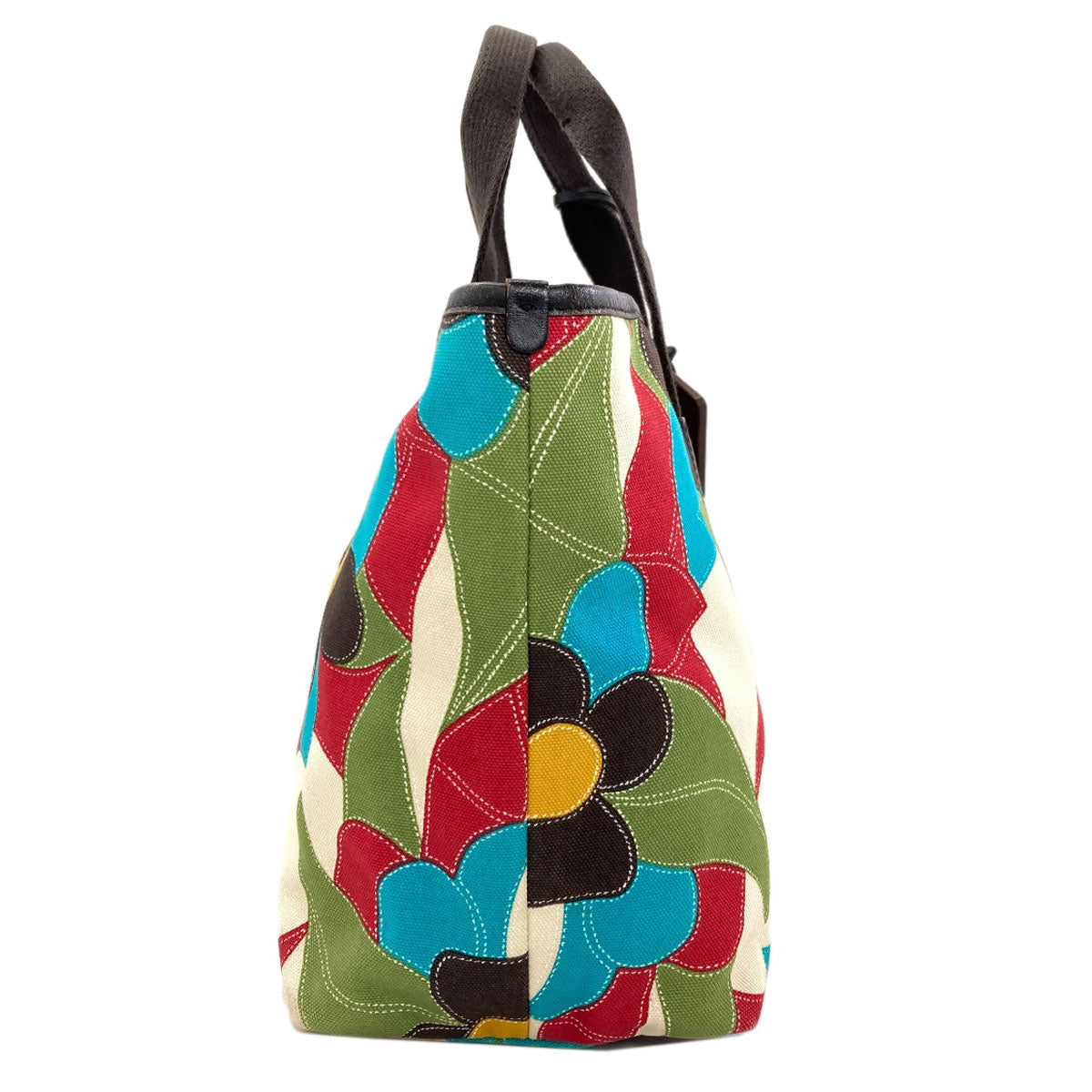 BALLY Flower pattern Handbag Canvas Ladies [Used]