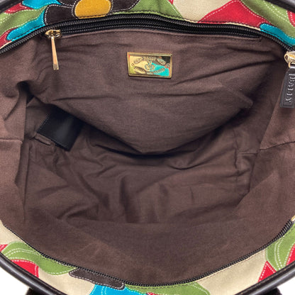 BALLY Flower pattern Handbag Canvas Ladies [Used]