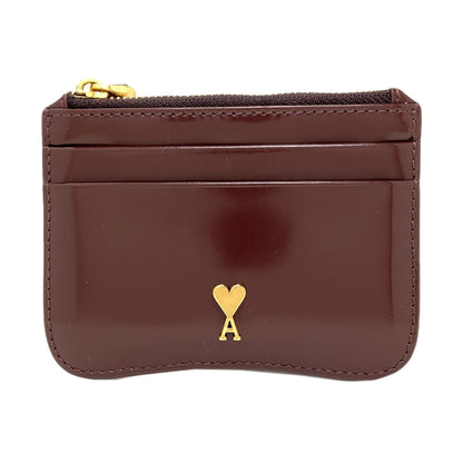 SELECT GOODS Ami Paris Zip Card Case Card Case Leather Ladies [Used]