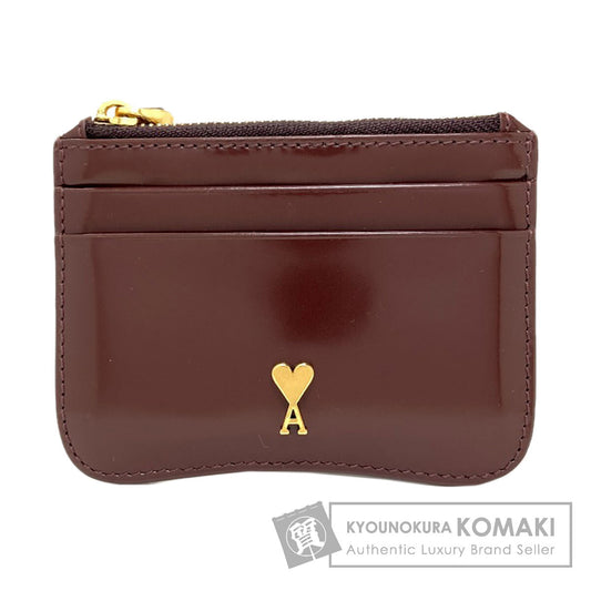 SELECT GOODS Ami Paris Zip Card Case Card Case Leather Ladies [Used]