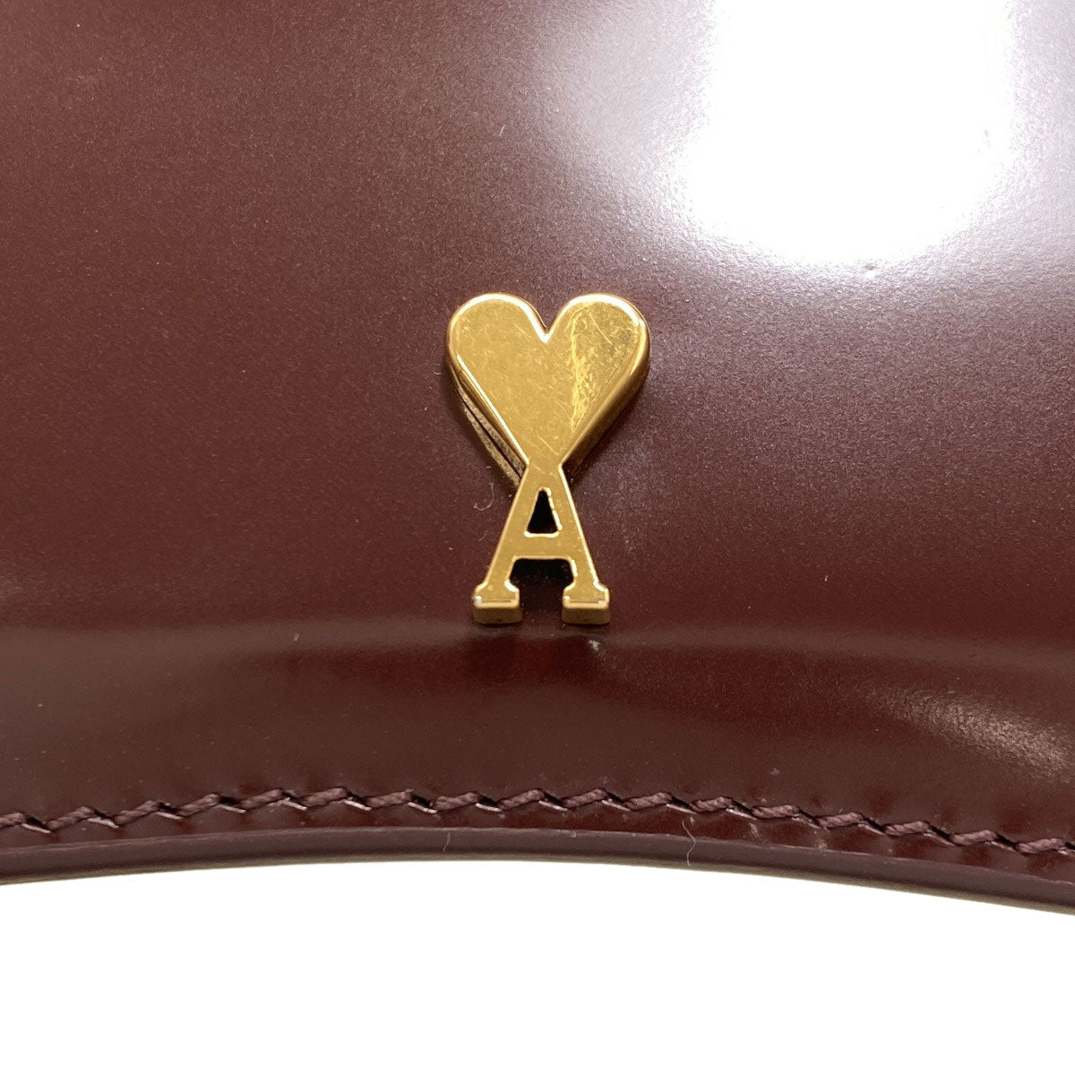 SELECT GOODS Ami Paris Zip Card Case Card Case Leather Ladies [Used]