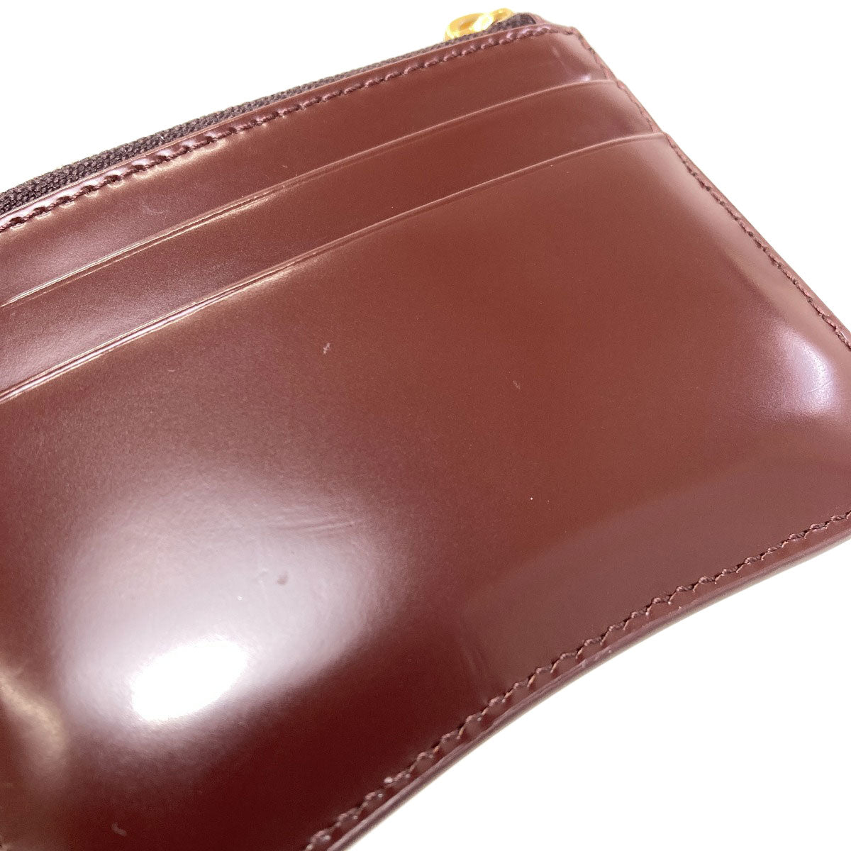 SELECT GOODS Ami Paris Zip Card Case Card Case Leather Ladies [Used]