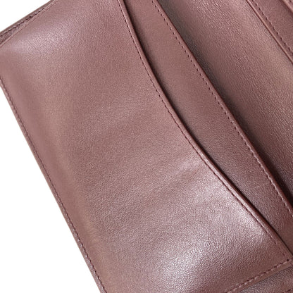 CHANEL COCO Mark Matelasse GoldHardware Long wallet (with coin pocket) Grained Calfskin Skin Ladies [Used]