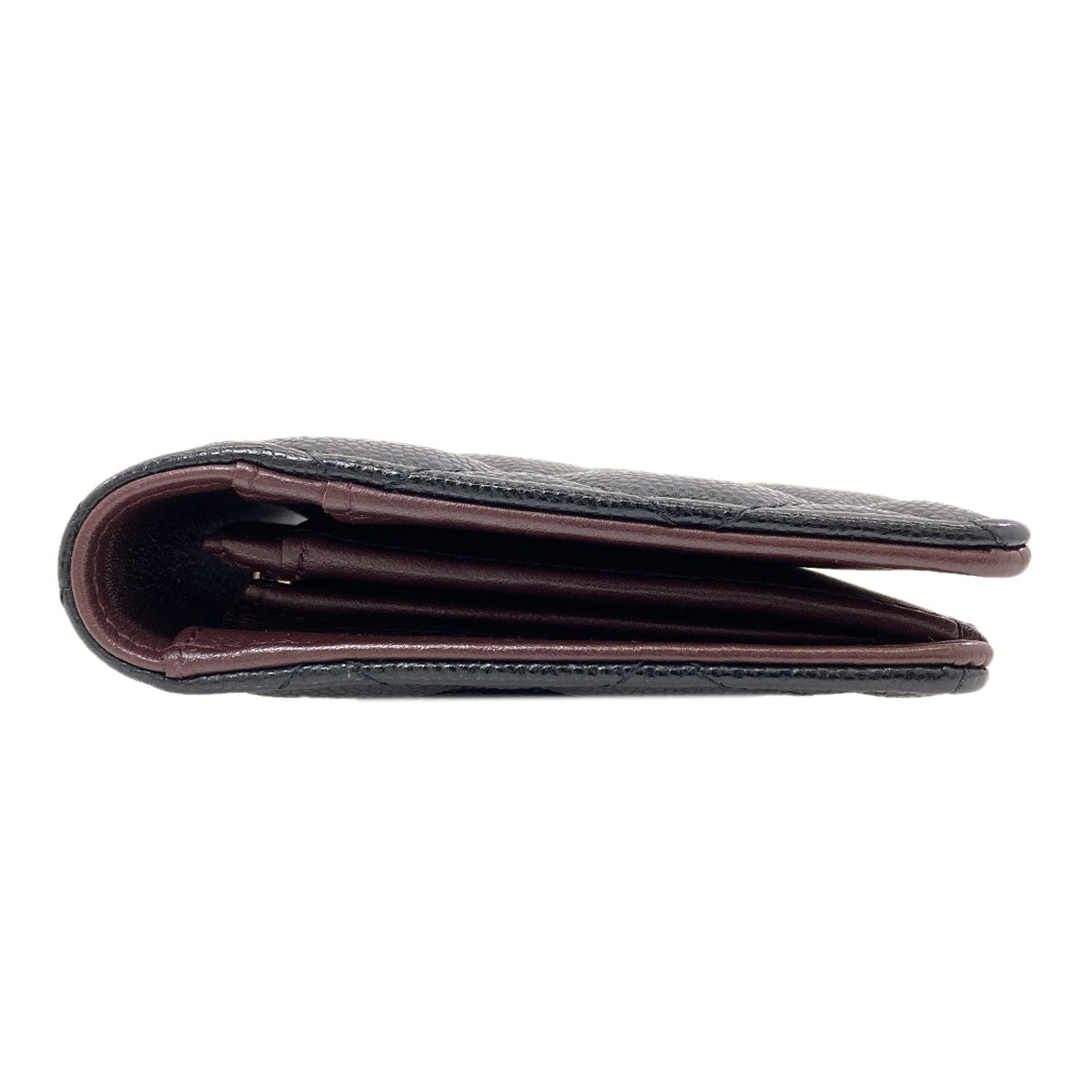 CHANEL COCO Mark Matelasse GoldHardware Long wallet (with coin pocket) Grained Calfskin Skin Ladies [Used]