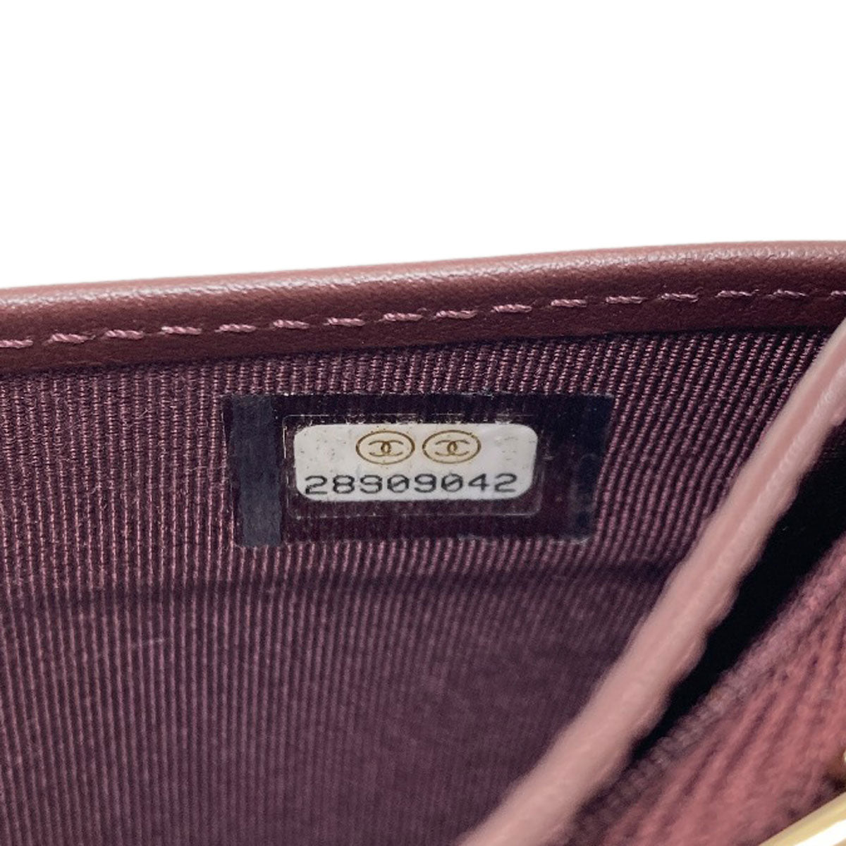 CHANEL COCO Mark Matelasse GoldHardware Long wallet (with coin pocket) Grained Calfskin Skin Ladies [Used]