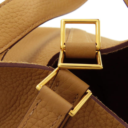 HERMES Picotin Lock MM GoldHardware Handbag Taurillon Clemence Ladies [Used]