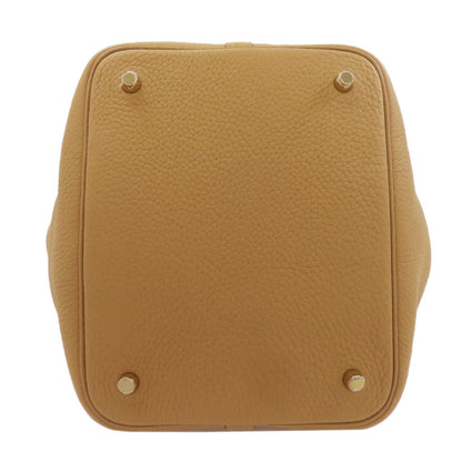 HERMES Picotin Lock MM GoldHardware Handbag Taurillon Clemence Ladies [Used]