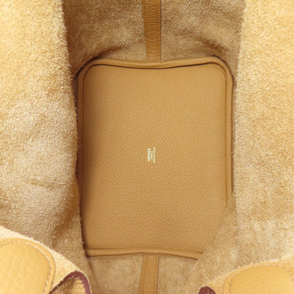 HERMES Picotin Lock MM GoldHardware Handbag Taurillon Clemence Ladies [Used]