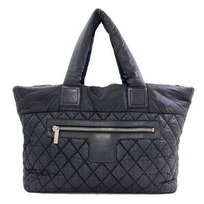 CHANEL Coco Cocoon GM SilverHardware Tote Bag Nylon Ladies [Used]