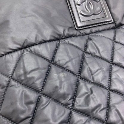 CHANEL Coco Cocoon GM SilverHardware Tote Bag Nylon Ladies [Used]