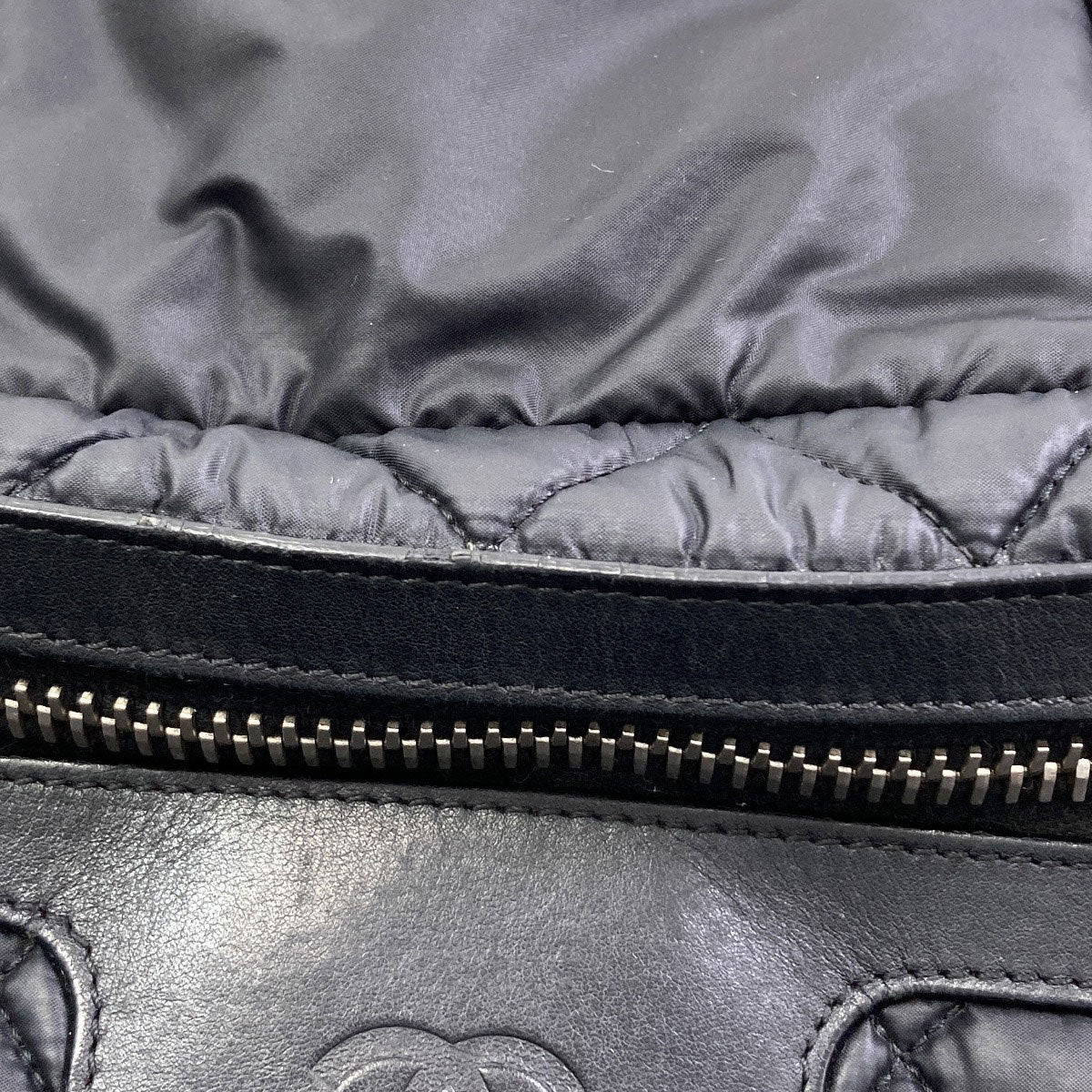 CHANEL Coco Cocoon GM SilverHardware Tote Bag Nylon Ladies [Used]