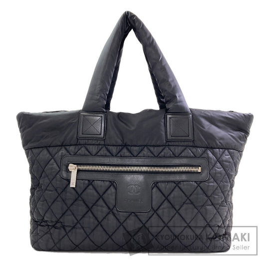 CHANEL Coco Cocoon GM SilverHardware Tote Bag Nylon Ladies [Used]