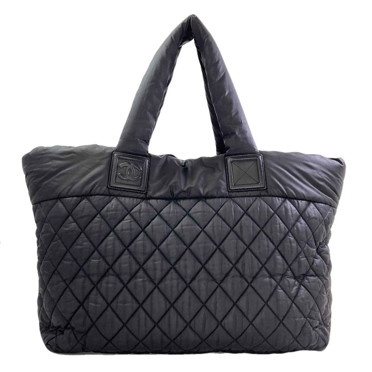 CHANEL Coco Cocoon GM SilverHardware Tote Bag Nylon Ladies [Used]