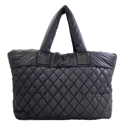 CHANEL Coco Cocoon GM SilverHardware Tote Bag Nylon Ladies [Used]