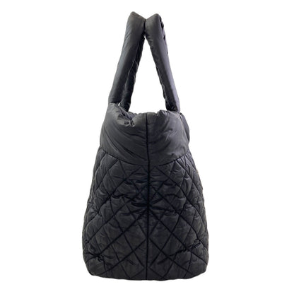 CHANEL Coco Cocoon GM SilverHardware Tote Bag Nylon Ladies [Used]