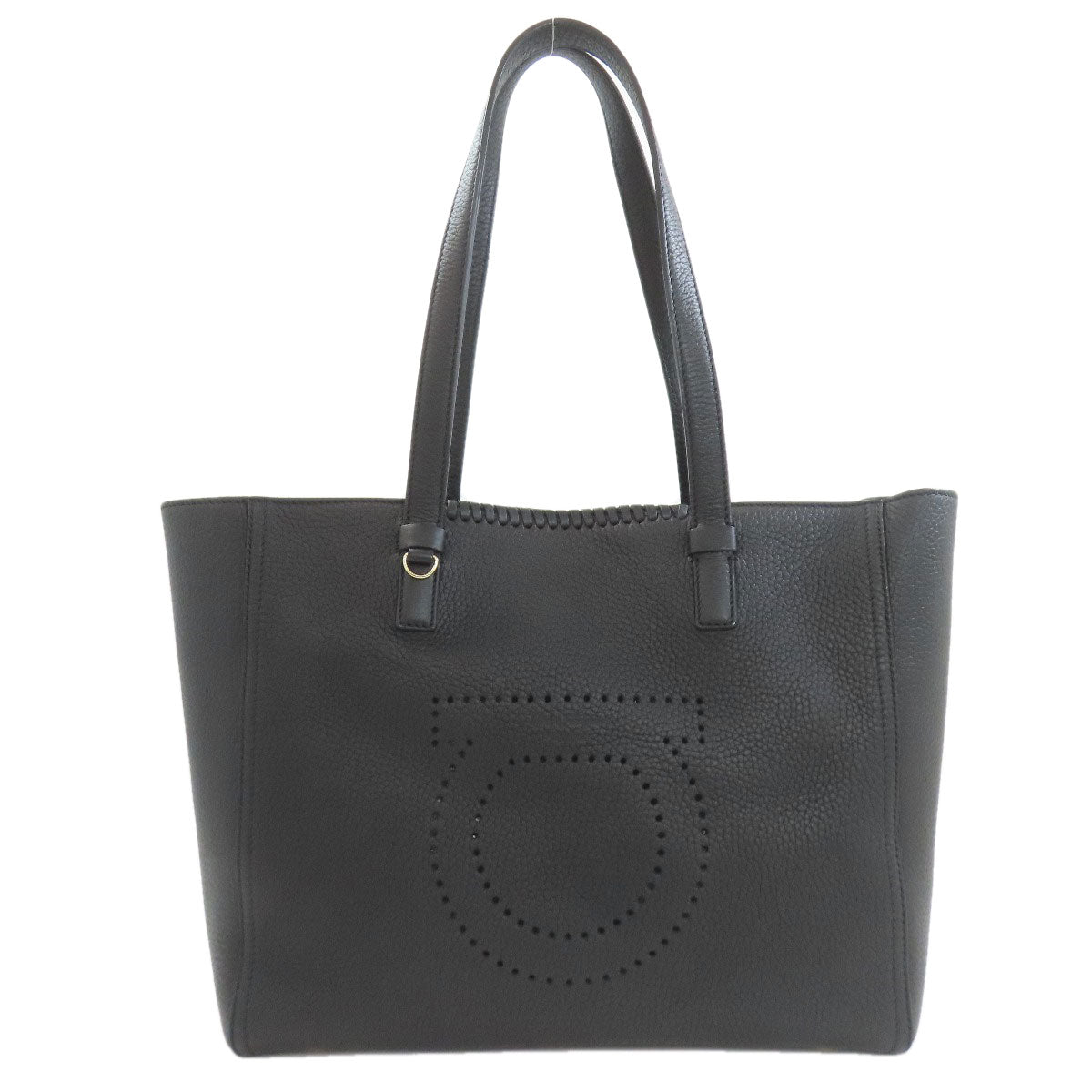 Salvatore Ferragamo Gancini Hardware motif Tote Bag Leather Ladies [Used]