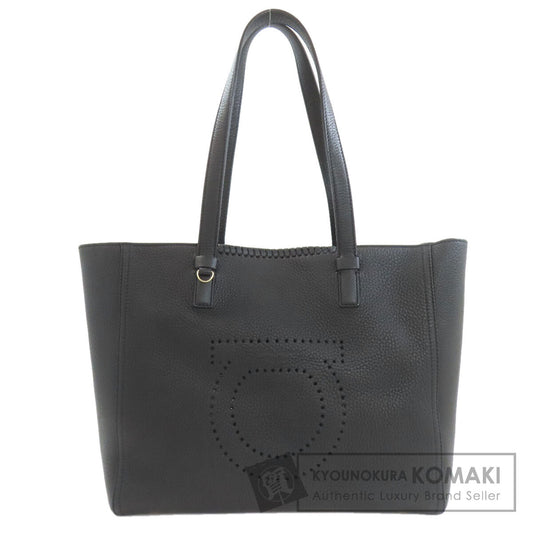 Salvatore Ferragamo Gancini Hardware motif Tote Bag Leather Ladies [Used]