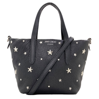 Jimmy Choo Studs star motif 2WAY Handbag Leather Ladies [Used]