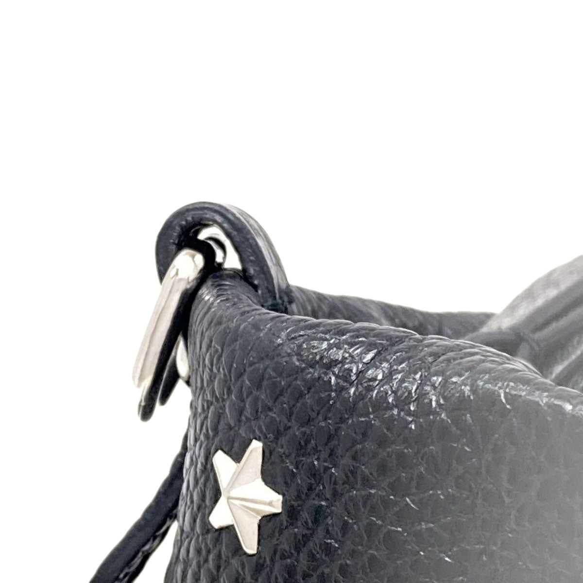 Jimmy Choo Studs star motif 2WAY Handbag Leather Ladies [Used]