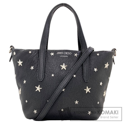 Jimmy Choo Studs star motif 2WAY Handbag Leather Ladies [Used]