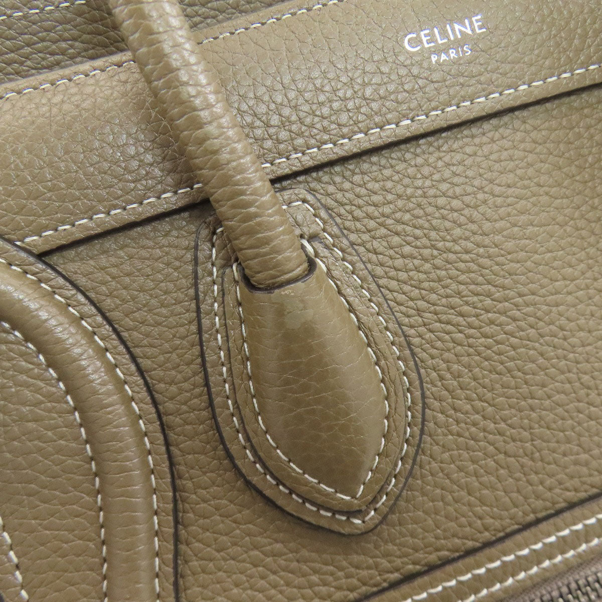 CELINE Luggage Nano 2WAY Handbag Calf Ladies [Used]