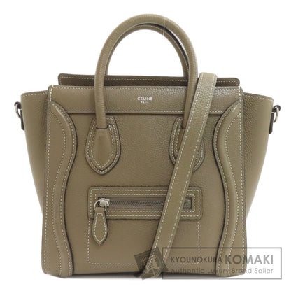 CELINE Luggage Nano 2WAY Handbag Calf Ladies [Used]